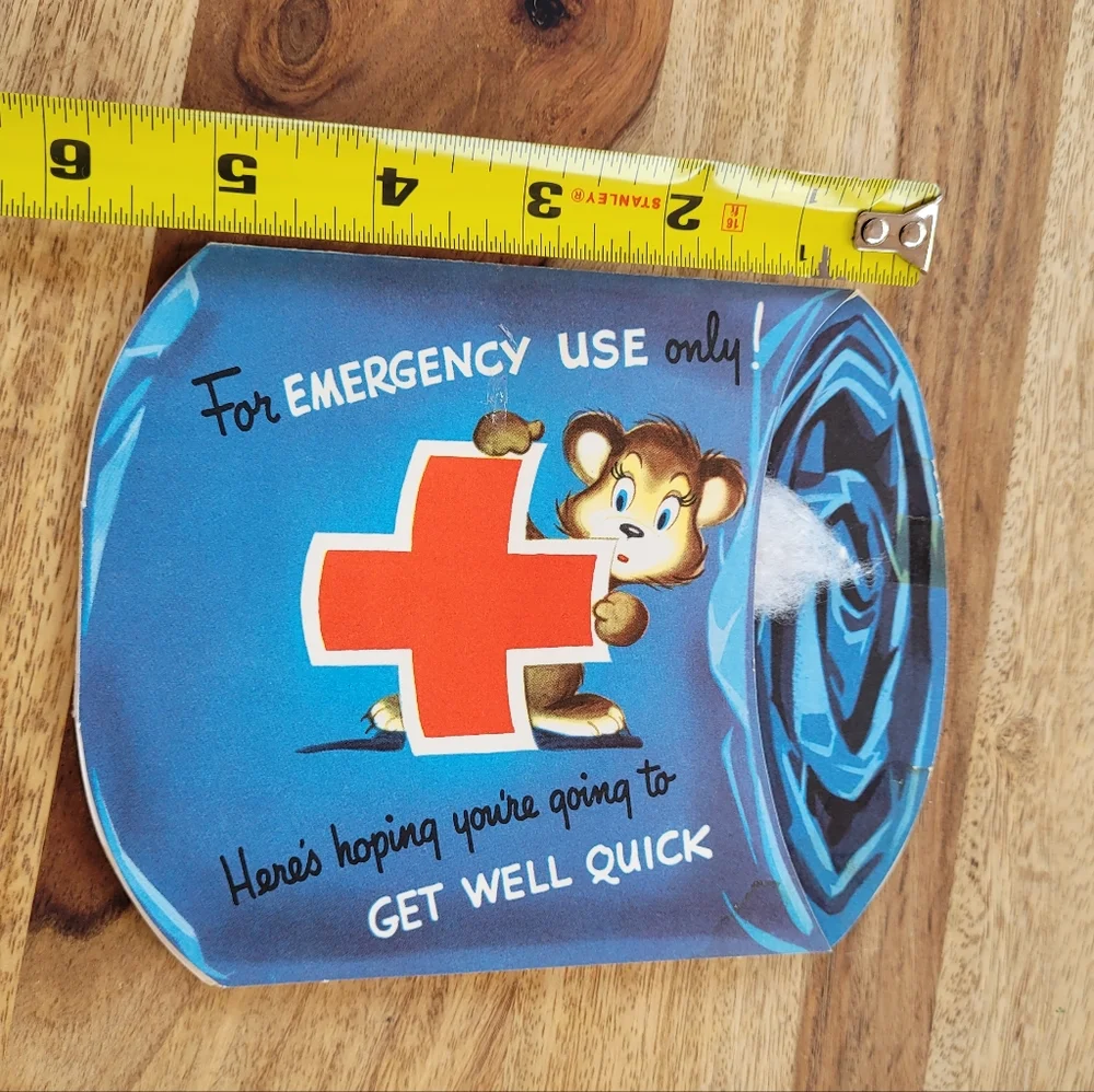 Vintage Get Well Soon greeting card